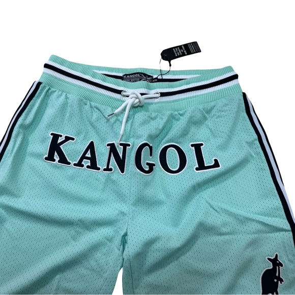 💎🩳 Kangol Stunning Mint Green Heavyweight Mesh Shorts – Size M – NWT - Picture 6 of 7